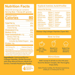 Further Food collagen scoop with vanilla powder for easy, tasty mixing