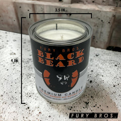 Men's candle hand-poured in the USA