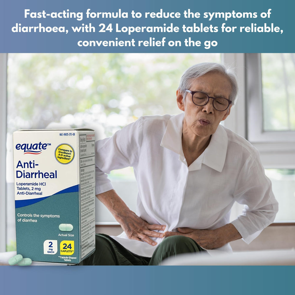 Fusion Shop Store diarrhea relief bottle highlighting quick symptom control