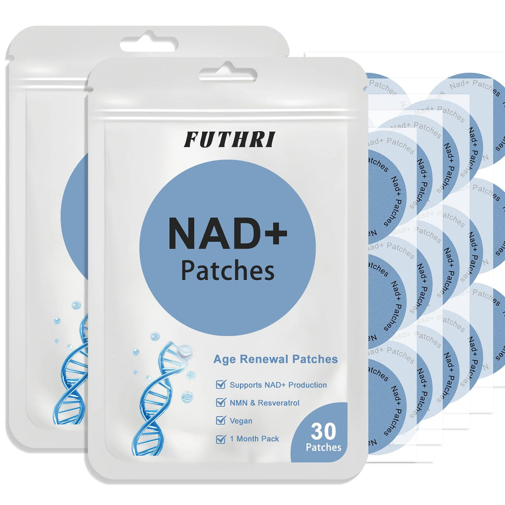 FUTHRI NAD+ Patches packaging and 60-day supply