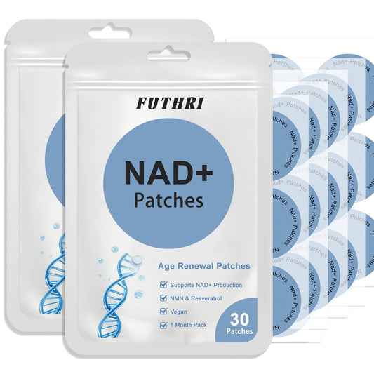 FUTHRI NAD+ Patches packaging and 60-day supply