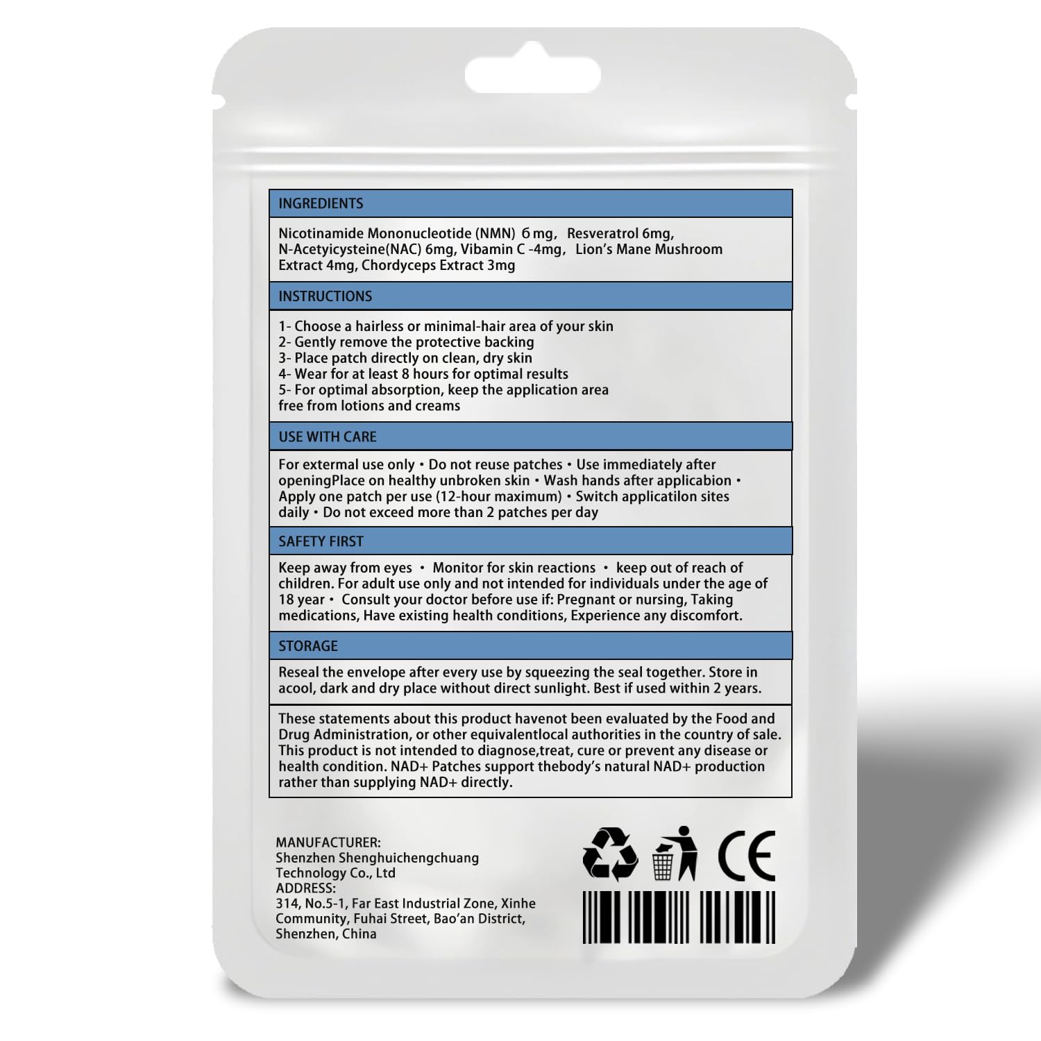 NAD+ patches integrated into daily wellness routine