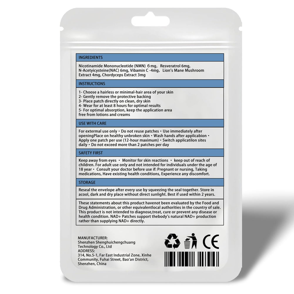 NAD+ patches integrated into daily wellness routine