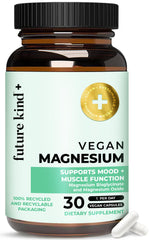 Future Kind vegan chelated magnesium bottle on white background