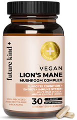 Future Kind Vegan Lion’s Mane Mushroom Complex bottle - front view