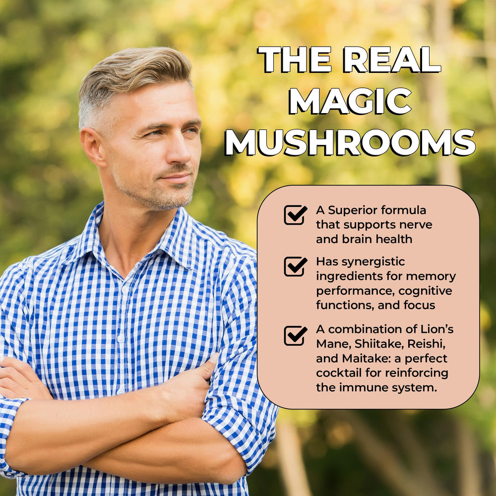 Product label highlighting memory and focus benefits