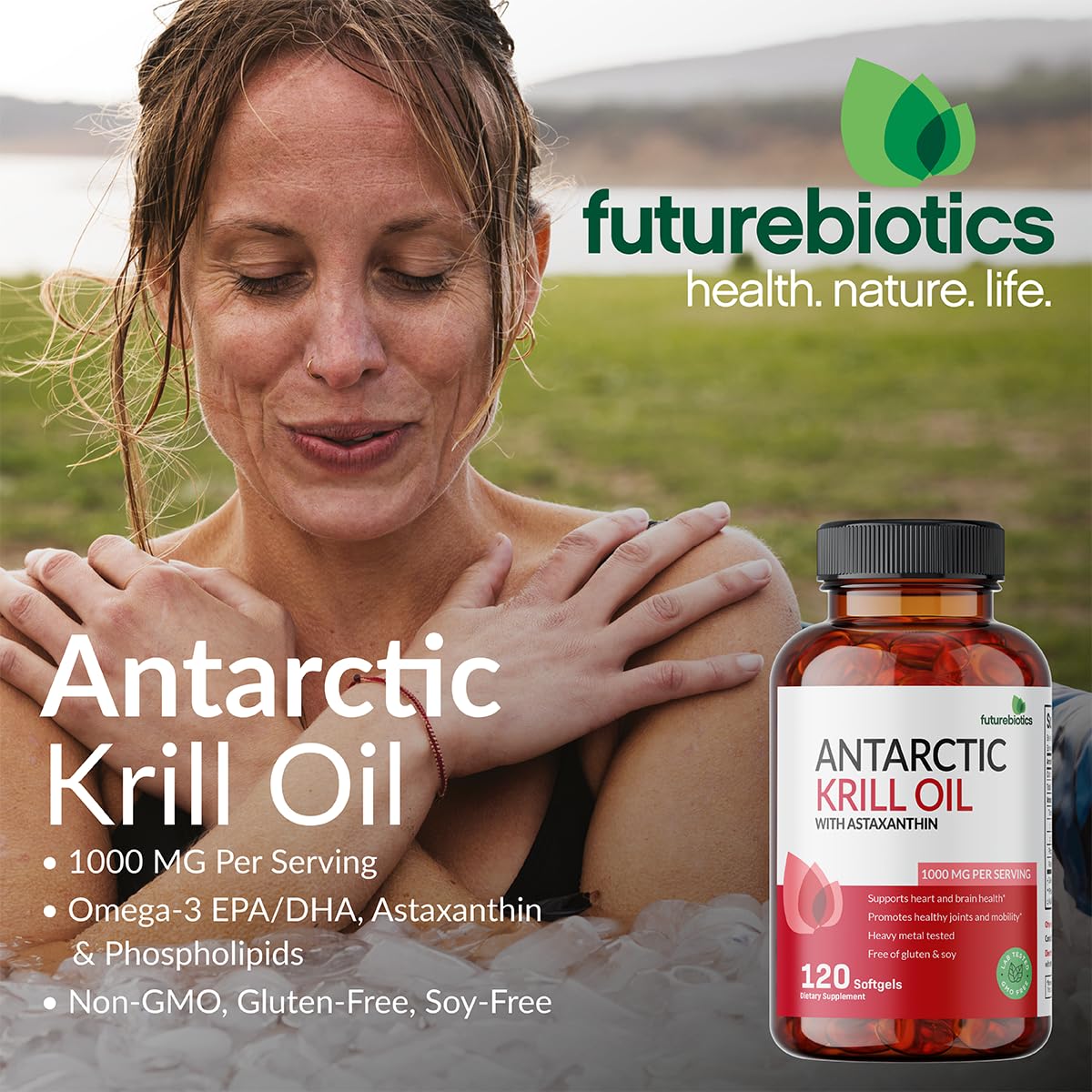 Close-up of krill oil capsules on white background