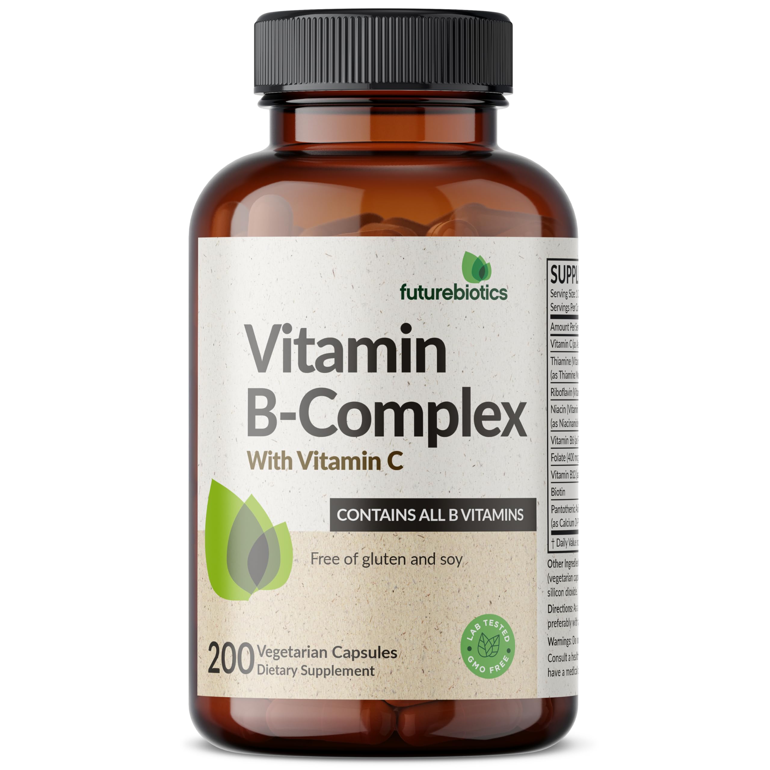 Vegetarian capsules inside a bottle