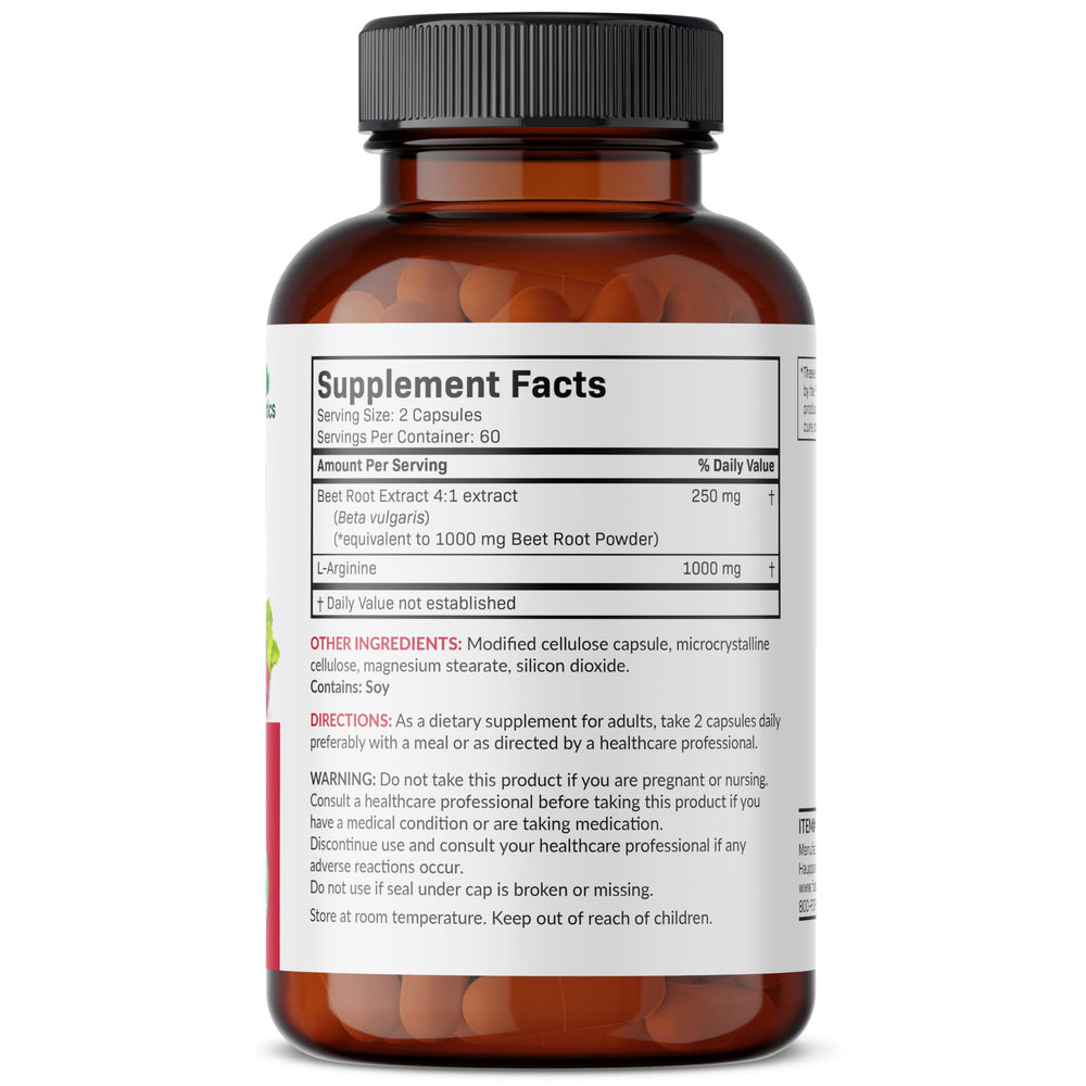 Illustration of Beet Root and L-Arginine ingredients