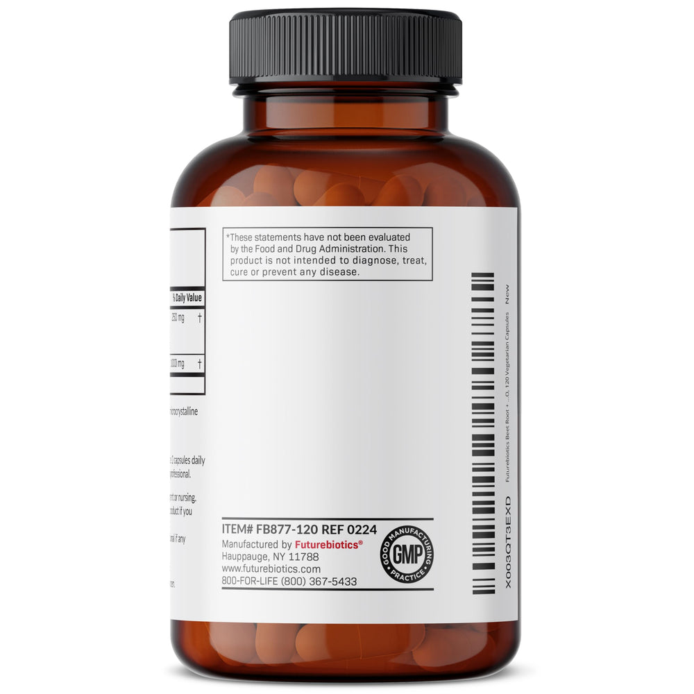 High-quality ingredients used in Futurebiotics Beet Root + L-Arginine