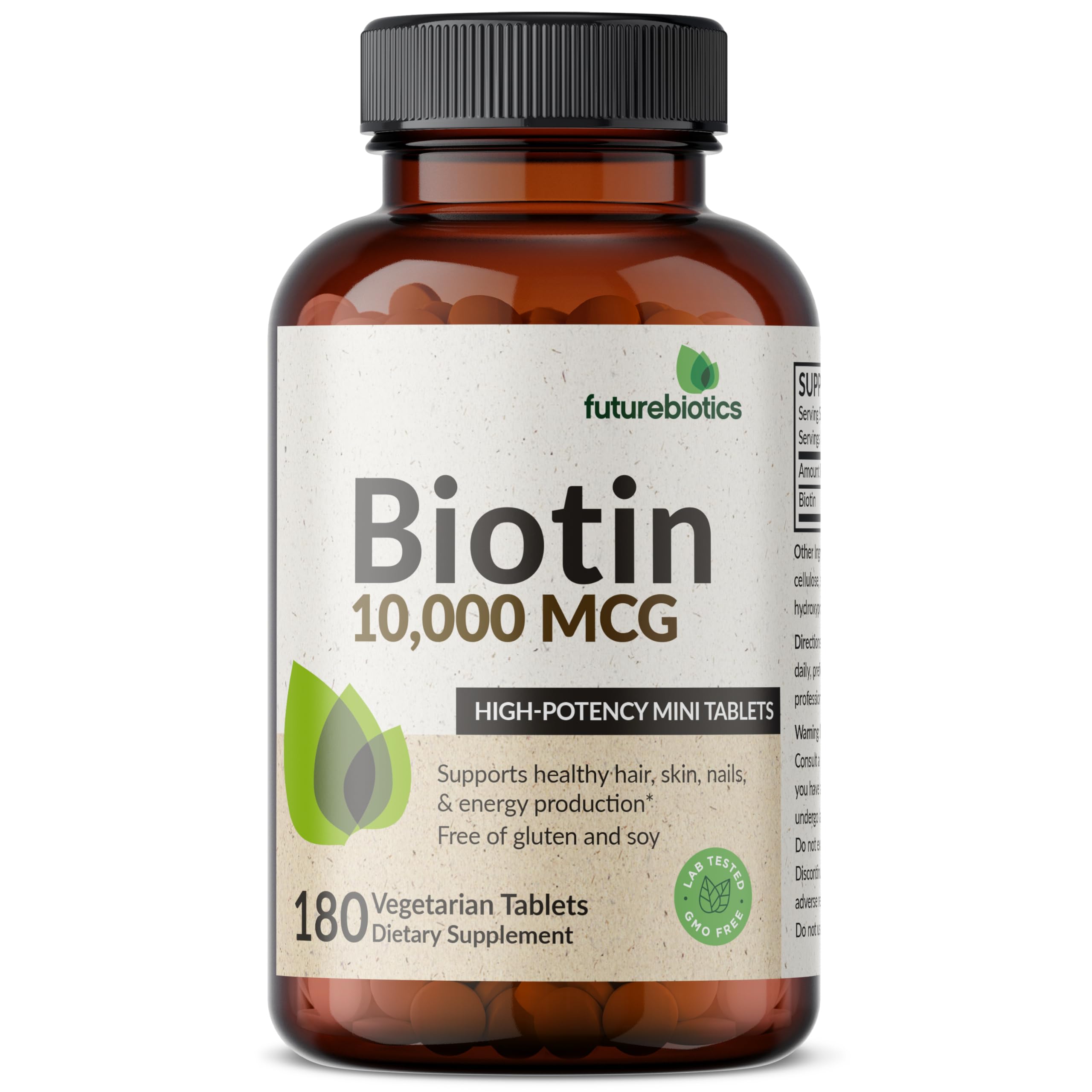 Vegan-friendly Biotin 10,000 mcg formula