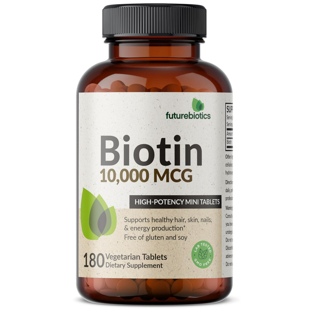 Vegan-friendly Biotin 10,000 mcg formula