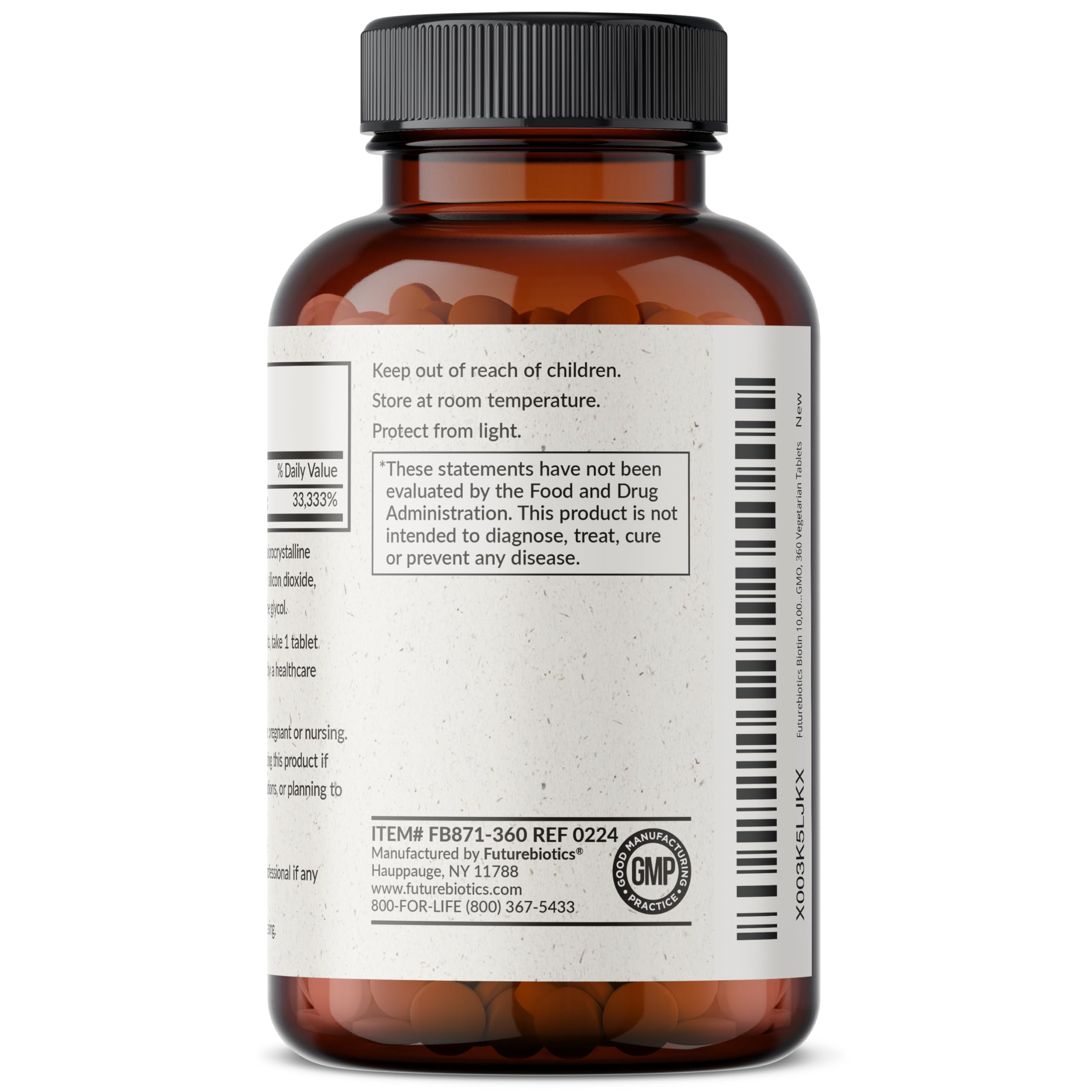 Lab testing and quality assurance concept for biotin supplement