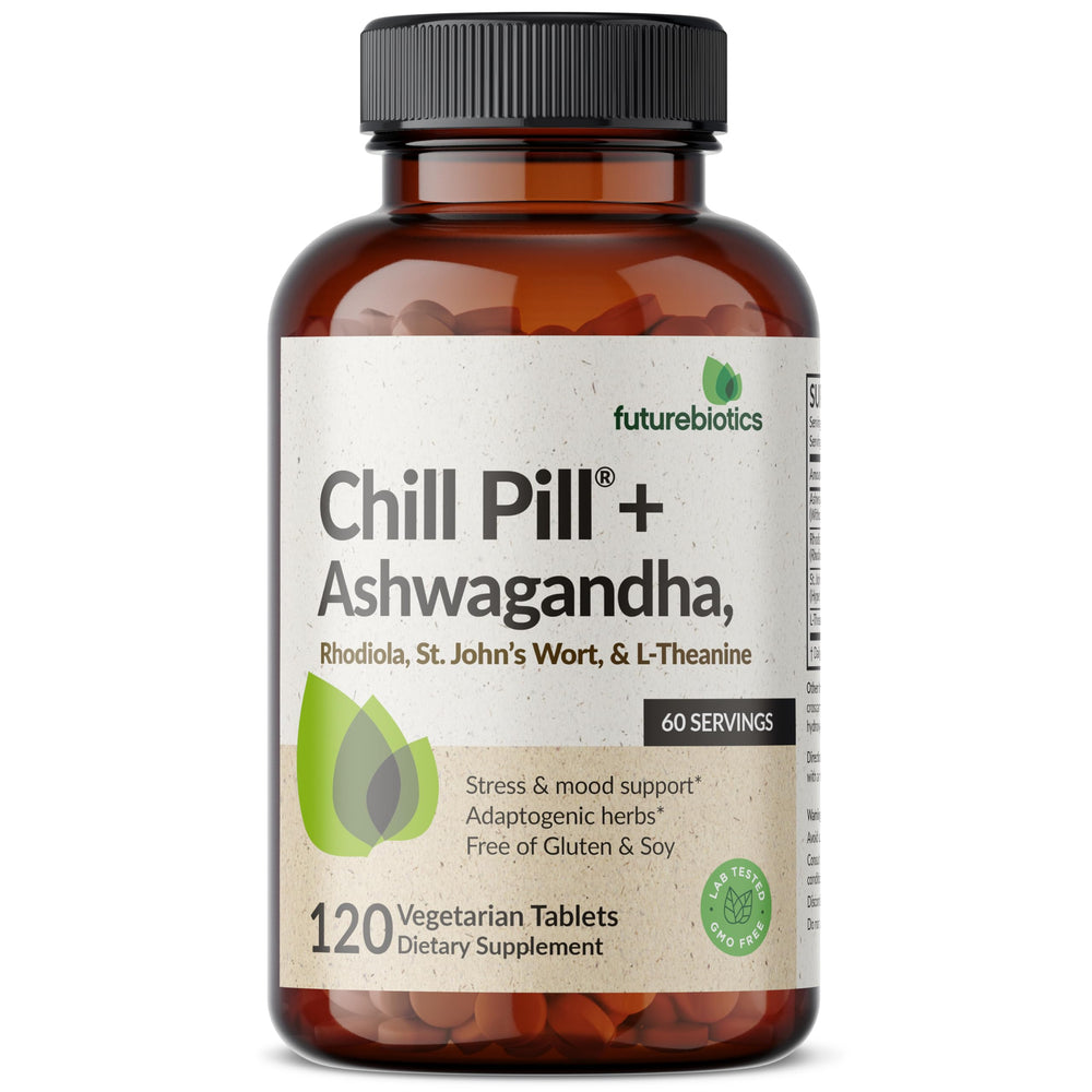 Non-GMO badge on Chill Pill+ packaging