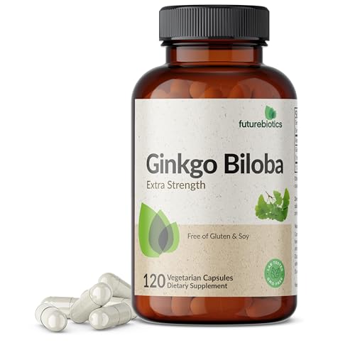 Close-up of Futurebiotics Ginkgo Biloba 120-vegetarian capsules