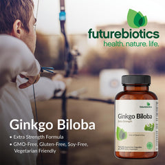 GMO-free, gluten-free and soy-free Futurebiotics Ginkgo Biloba