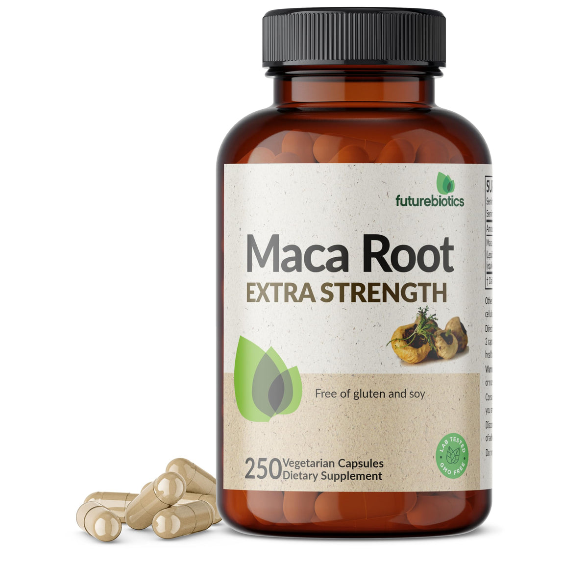 Futurebiotics Maca Root Extra Strength bottle label
