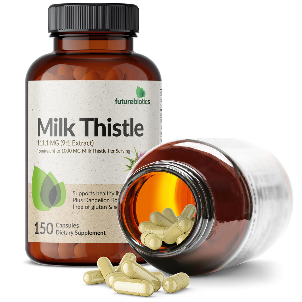 Supplement facts panel on bottle