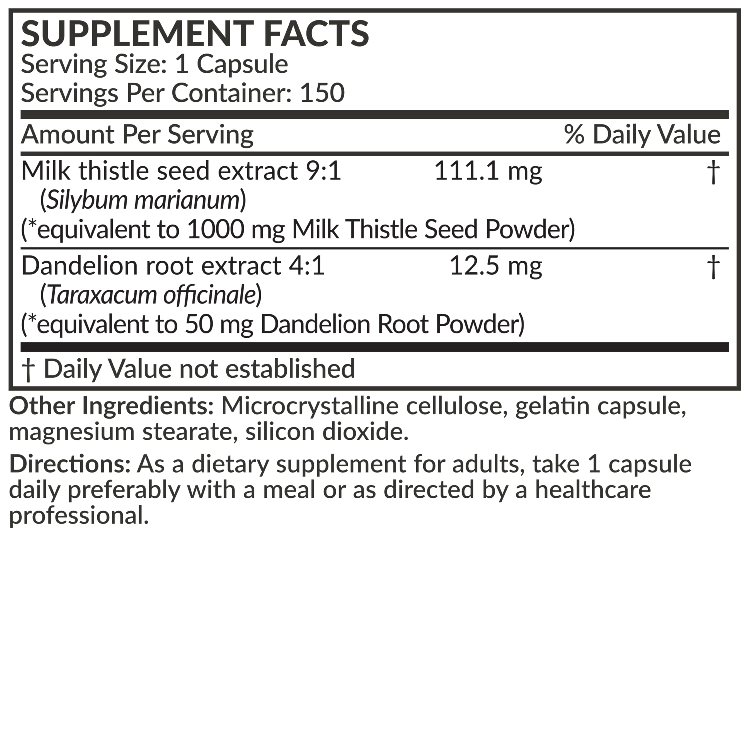 Bottle with capsules for Futurebiotics Liver Health Support