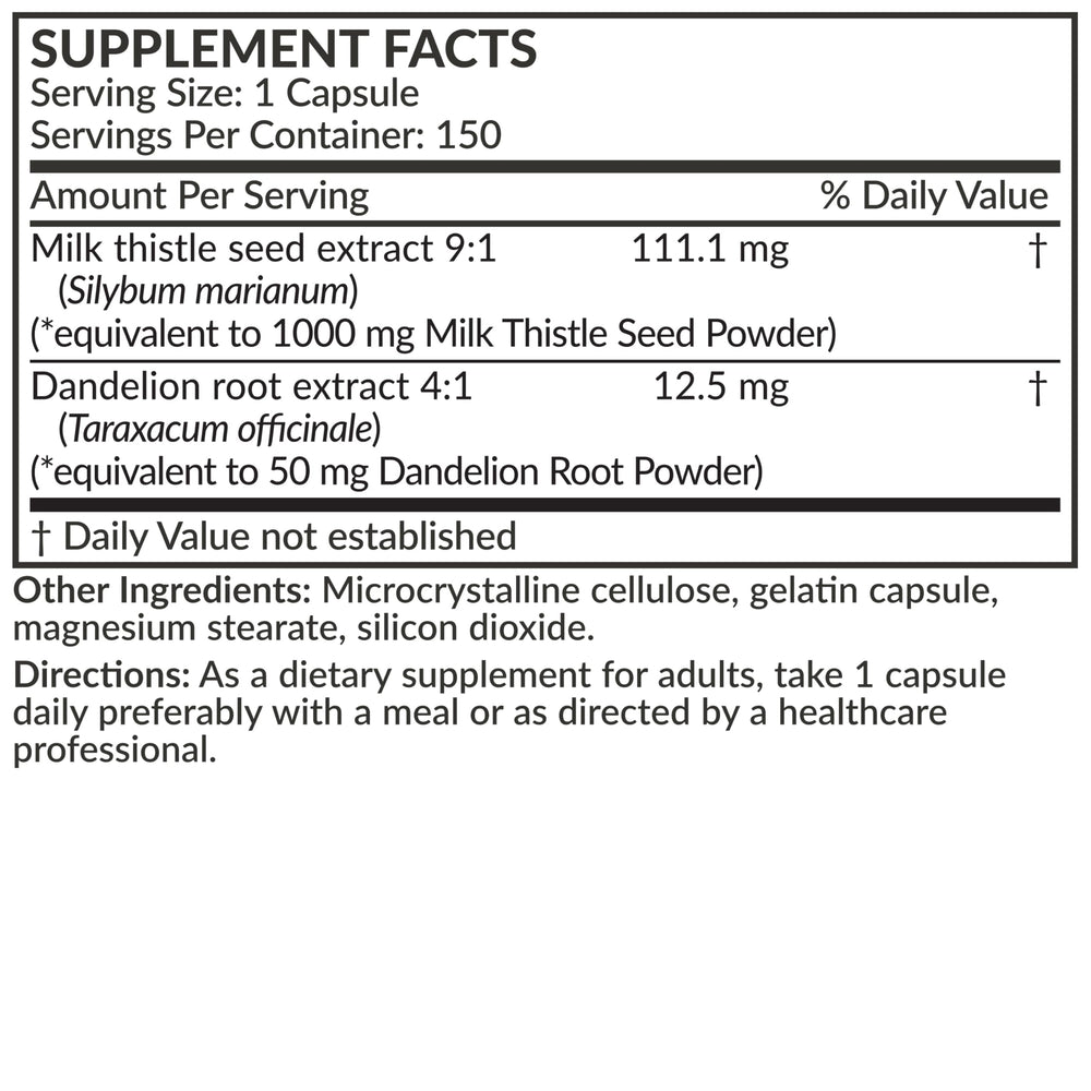 Bottle with capsules for Futurebiotics Liver Health Support