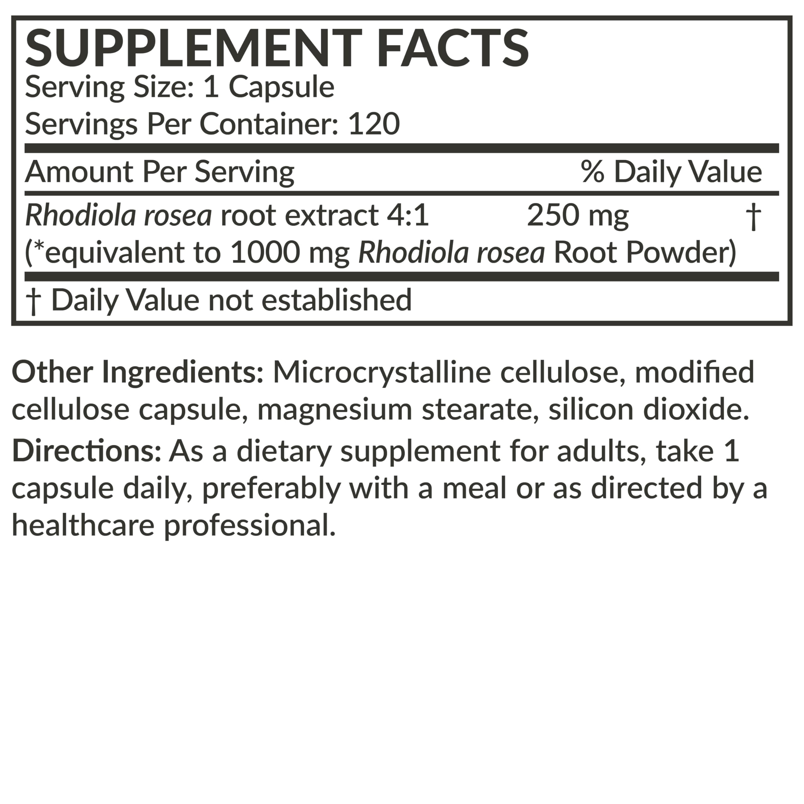 Active adult taking Rhodiola Rosea capsule in lifestyle setting