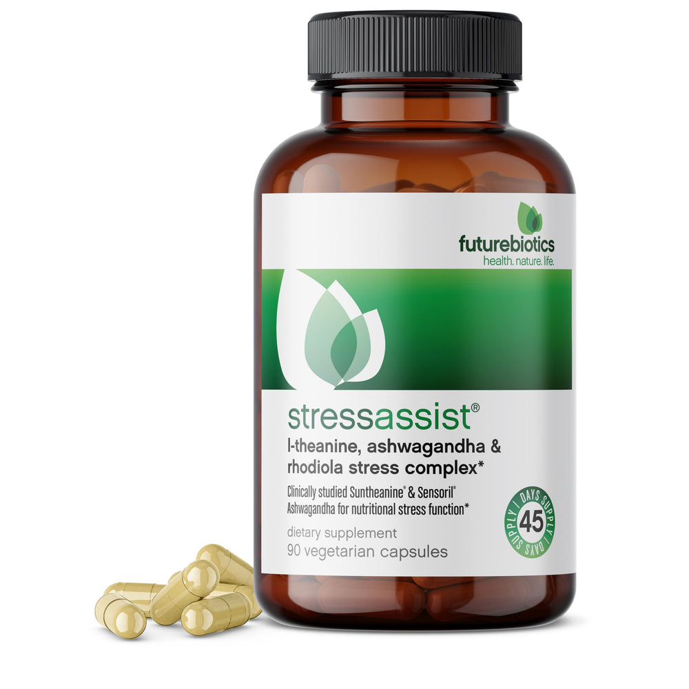 Adaptogenic blend including Eleuthero root in StressAssist