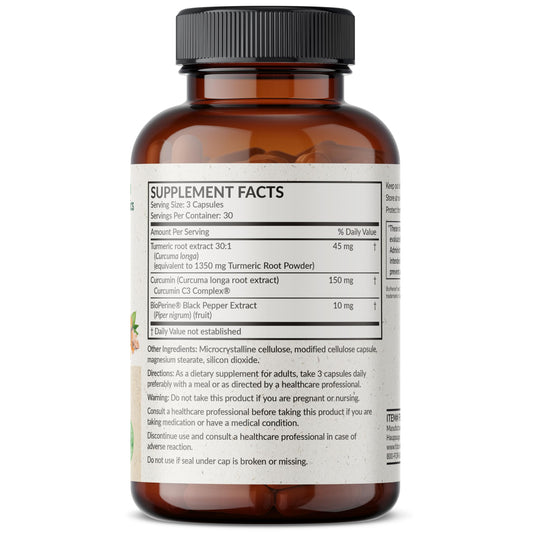 Packaging and bottle showing 90 vegetarian capsules