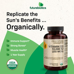 Lab-tested quality seal for Futurebiotics Vitamin D3