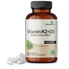 Futurebiotics Vitamin K2 MK-7 with D3 hero image