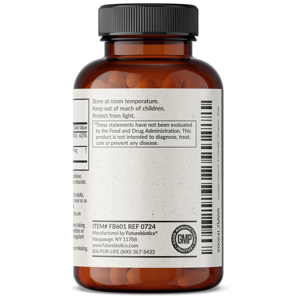 Soy-free formulation labeling for Futurebiotics K2 D3