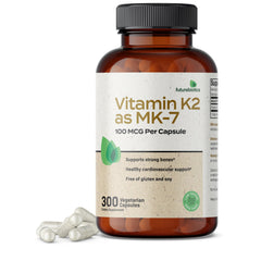 Front view of Futurebiotics Vitamin K2 as MK-7 100 mcg bottle