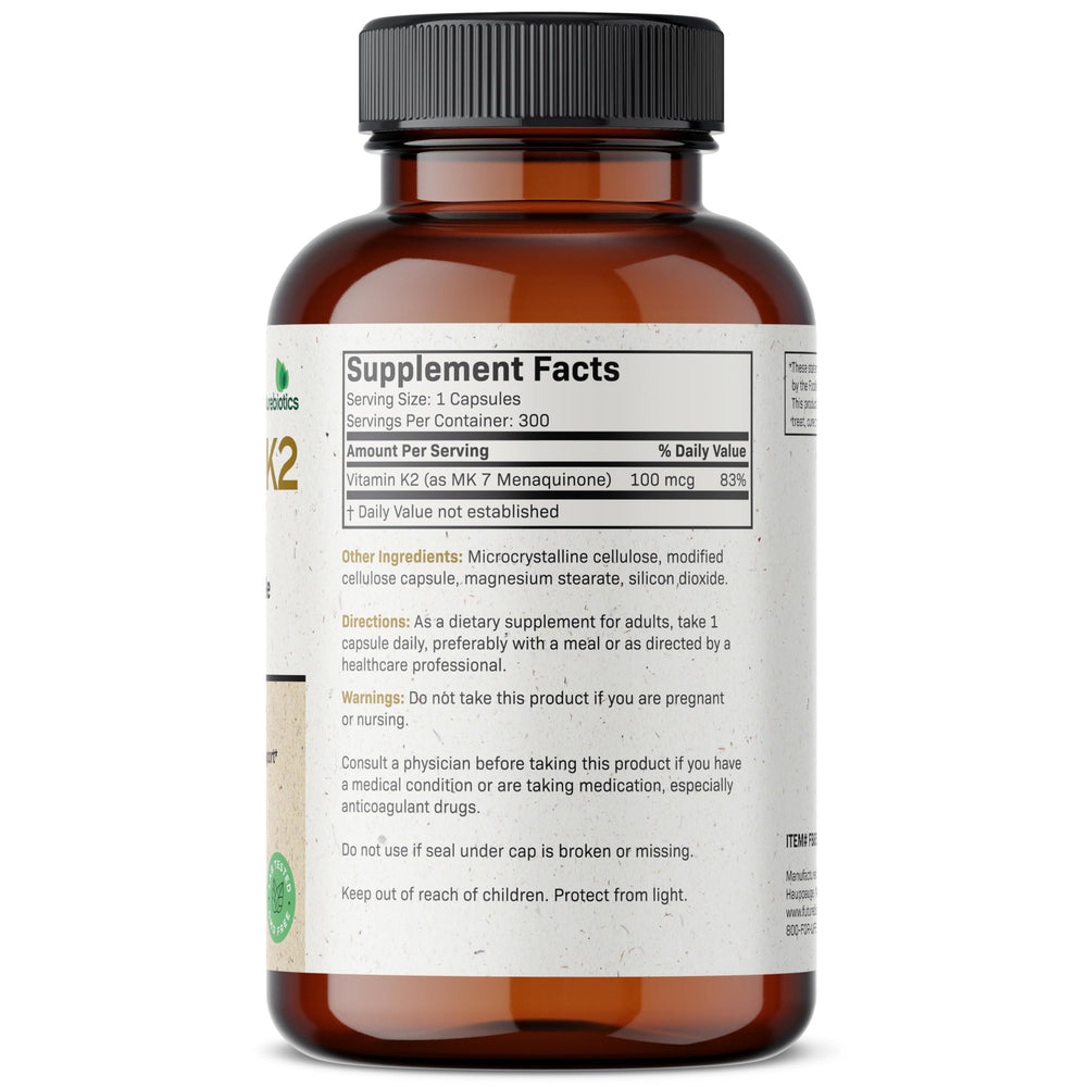 Bottle with measuring cap showing dosage for daily use