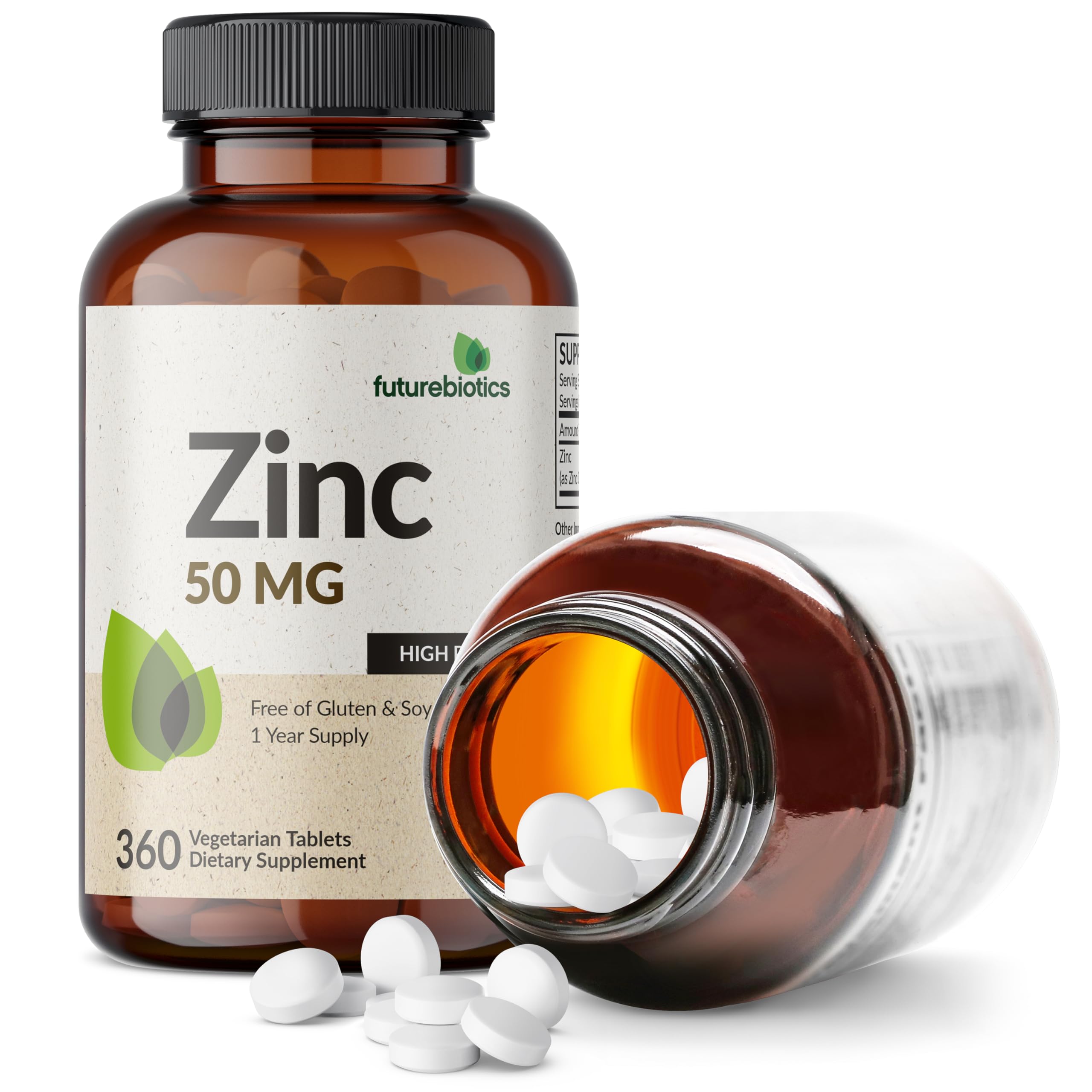 360 vegetarian zinc tablets packaging