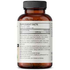 Close-up of Futurebiotics Biotin 5000 MCG mini tablet