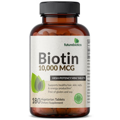 Non-GMO label on Futurebiotics Biotin bottle
