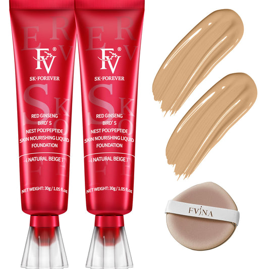 FV 2-pack waterproof foundation bottle for all-day, sweat-resistant coverage