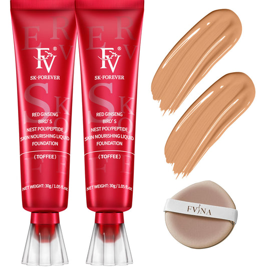 FV 2 Pack Waterproof Foundation bottle pour shows easy application and control
