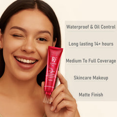 FV 2 Pack Waterproof Foundation shade-toffee-swatches reveal warm natural tone