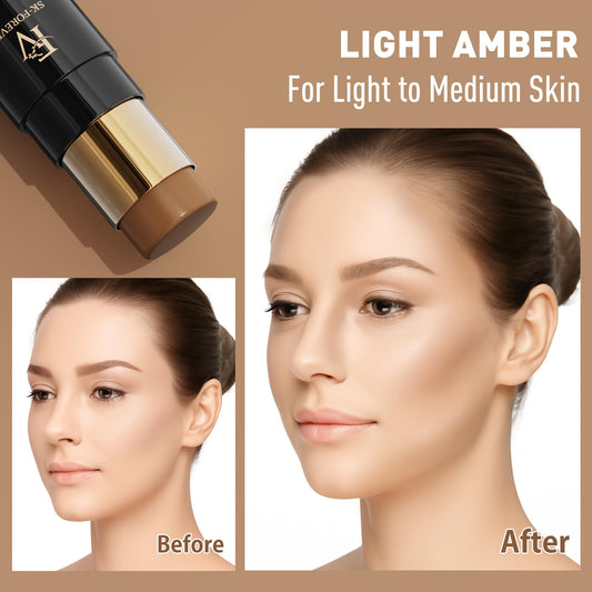 FV Contour Stick application close-up demonstrates seamless blending