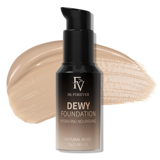 FV Full Coverage Liquid Foundation bottle with a precise pump for mess-free application.