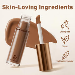 FV contour formula melts into foundation for a second-skin finish throughout the day
