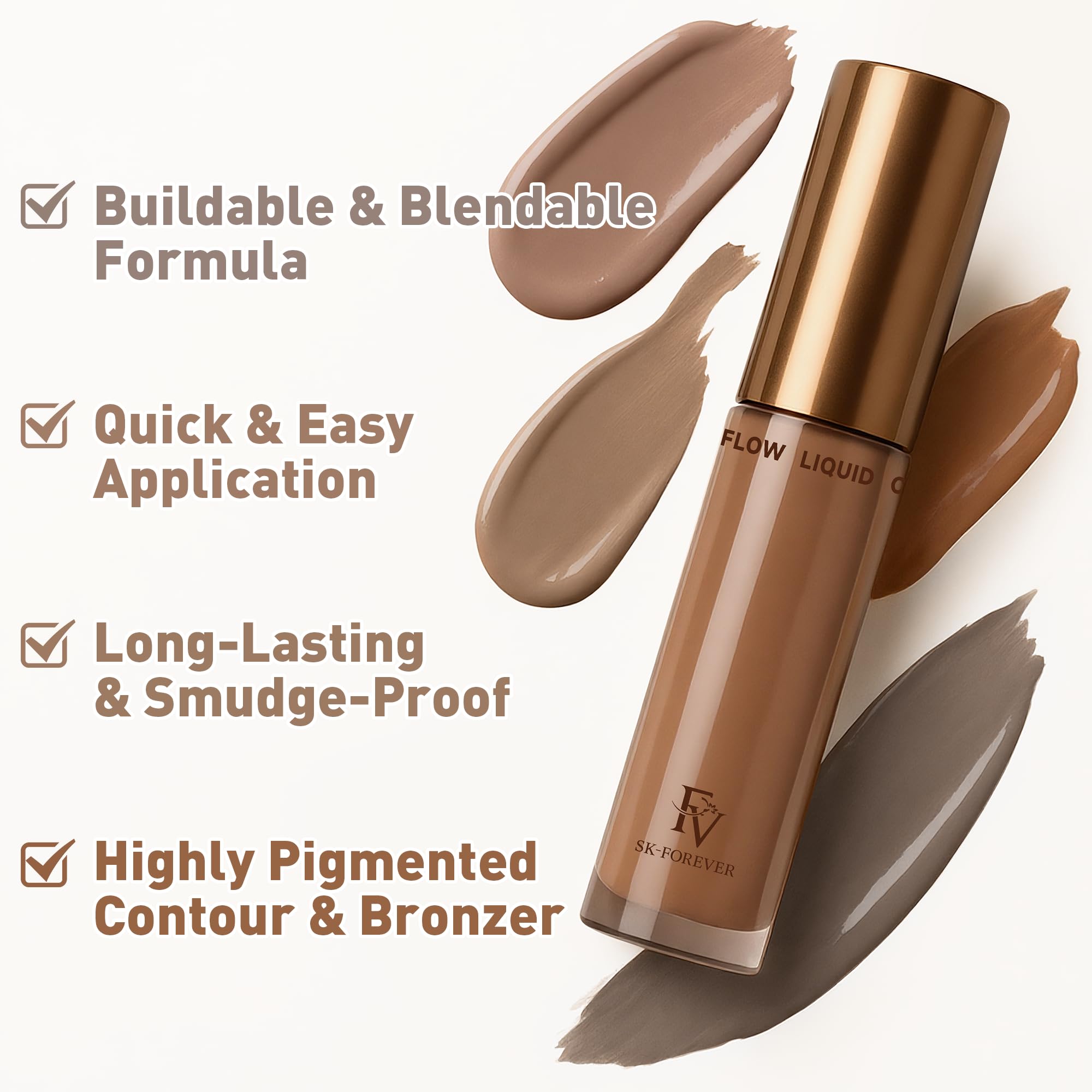 FV Liquid Contour Stick 02 Cool Taupe dispenses smoothly for seamless blending