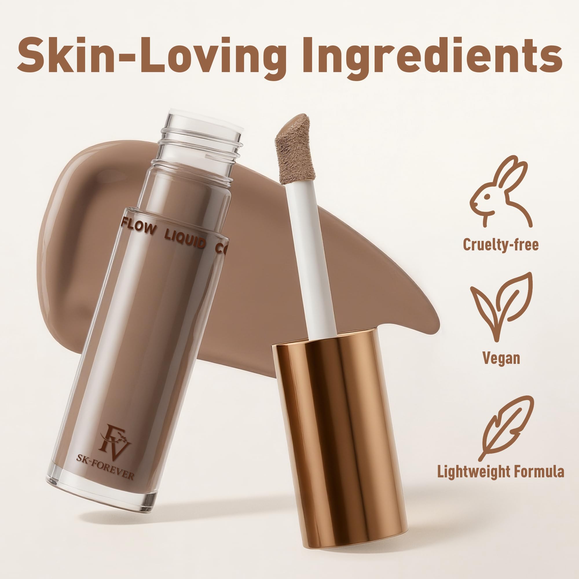 FV Liquid Contour Stick 02 Cool Taupe swirls on skin for natural shading