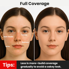 Under-eye application of FV Concealer for brightening and concealing