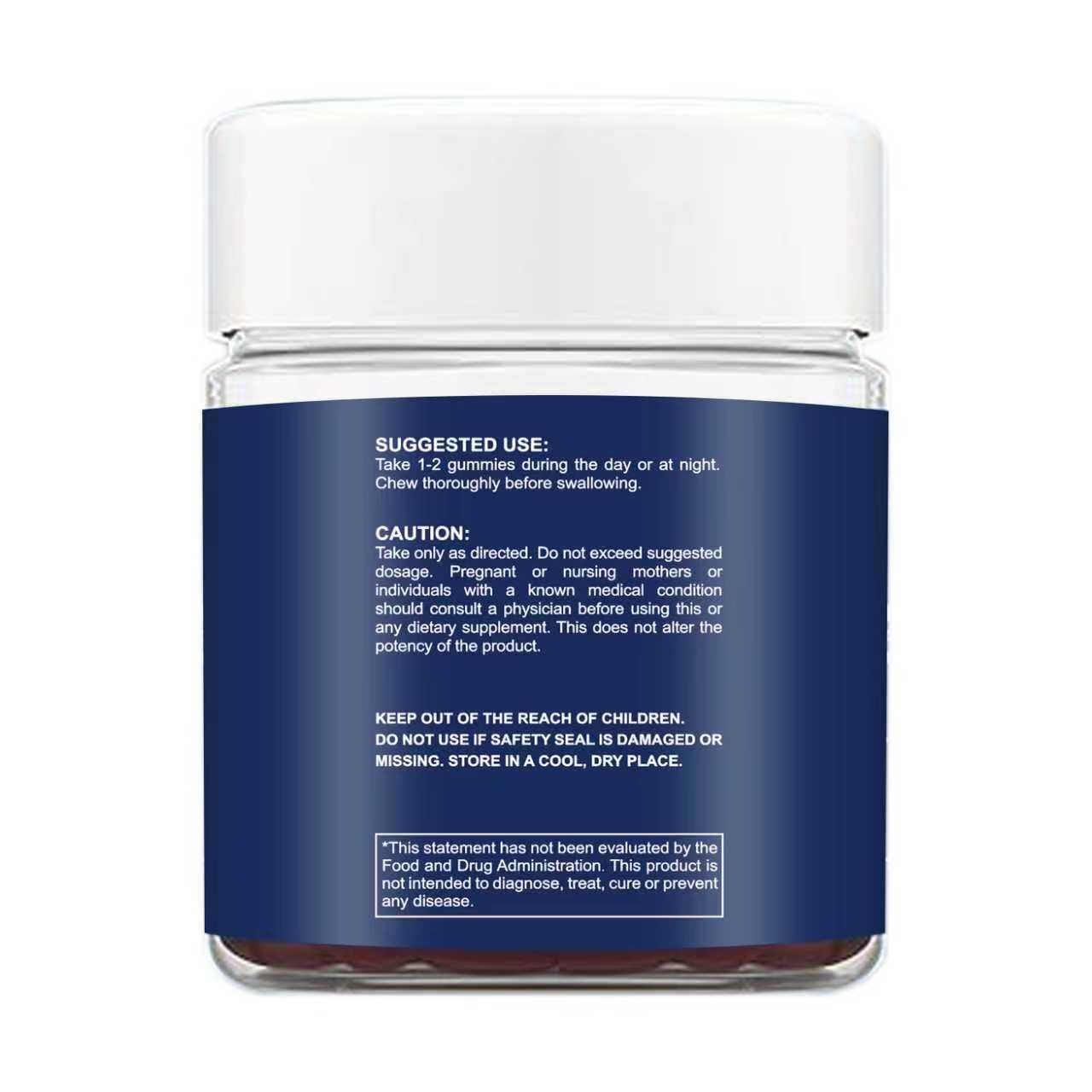Illustration of key ingredients: Ashwagandha, L-Theanine, Zinc and Vitamin D3
