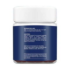 Illustration of key ingredients: Ashwagandha, L-Theanine, Zinc and Vitamin D3