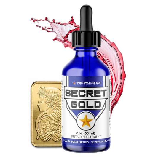 FWS Colloidal Gold Liquid Drops bottle with dropper