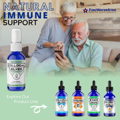 Illustration of daily immune support with colloidal silver spray