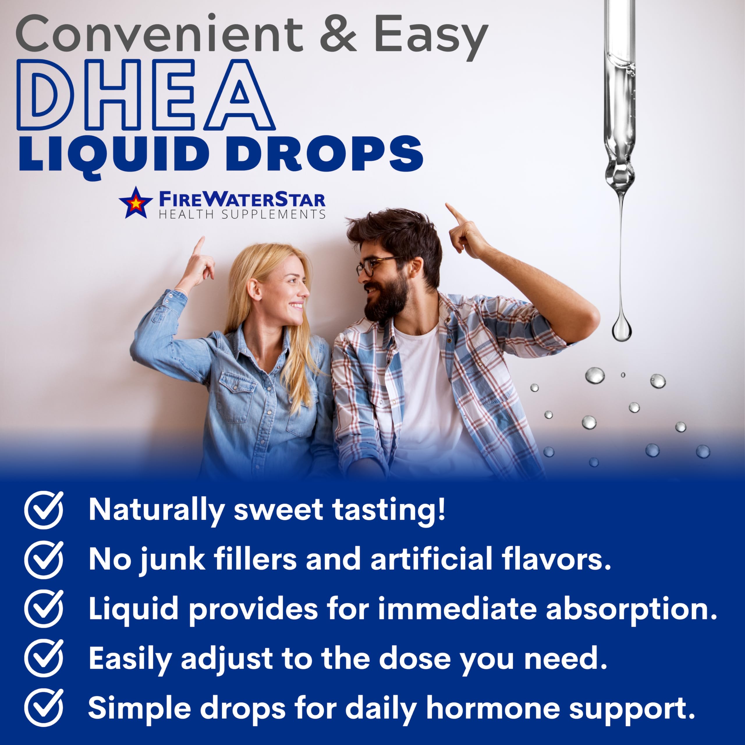 Close-up of 99% pure liquid DHEA