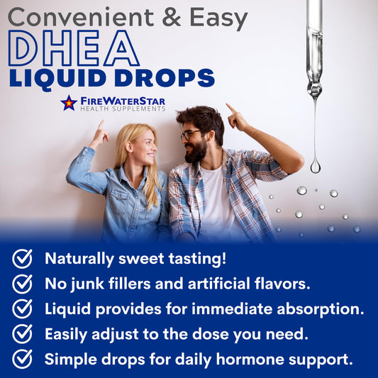 Close-up of 99% pure liquid DHEA